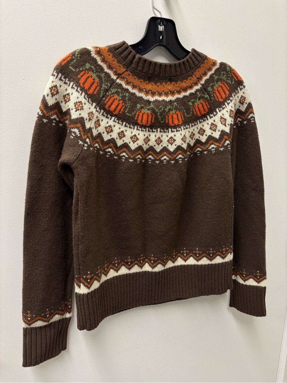 Kiel James Patrick Brown Cozy Pumpkin Crewneck Sweater - Picture 6 of 7